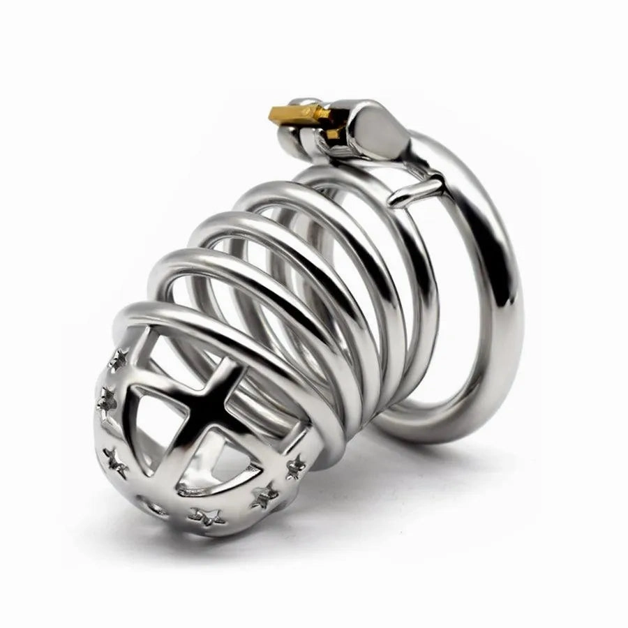 100mm Steel Male Cock Belt Cage Toy