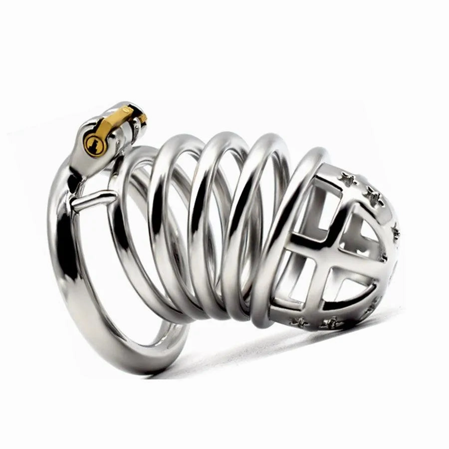 100mm Steel Male Cock Belt Cage Toy