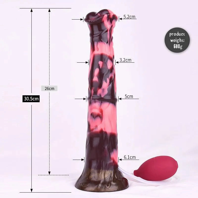 12 Inches Premium Silicone Squirting Horse Dildo