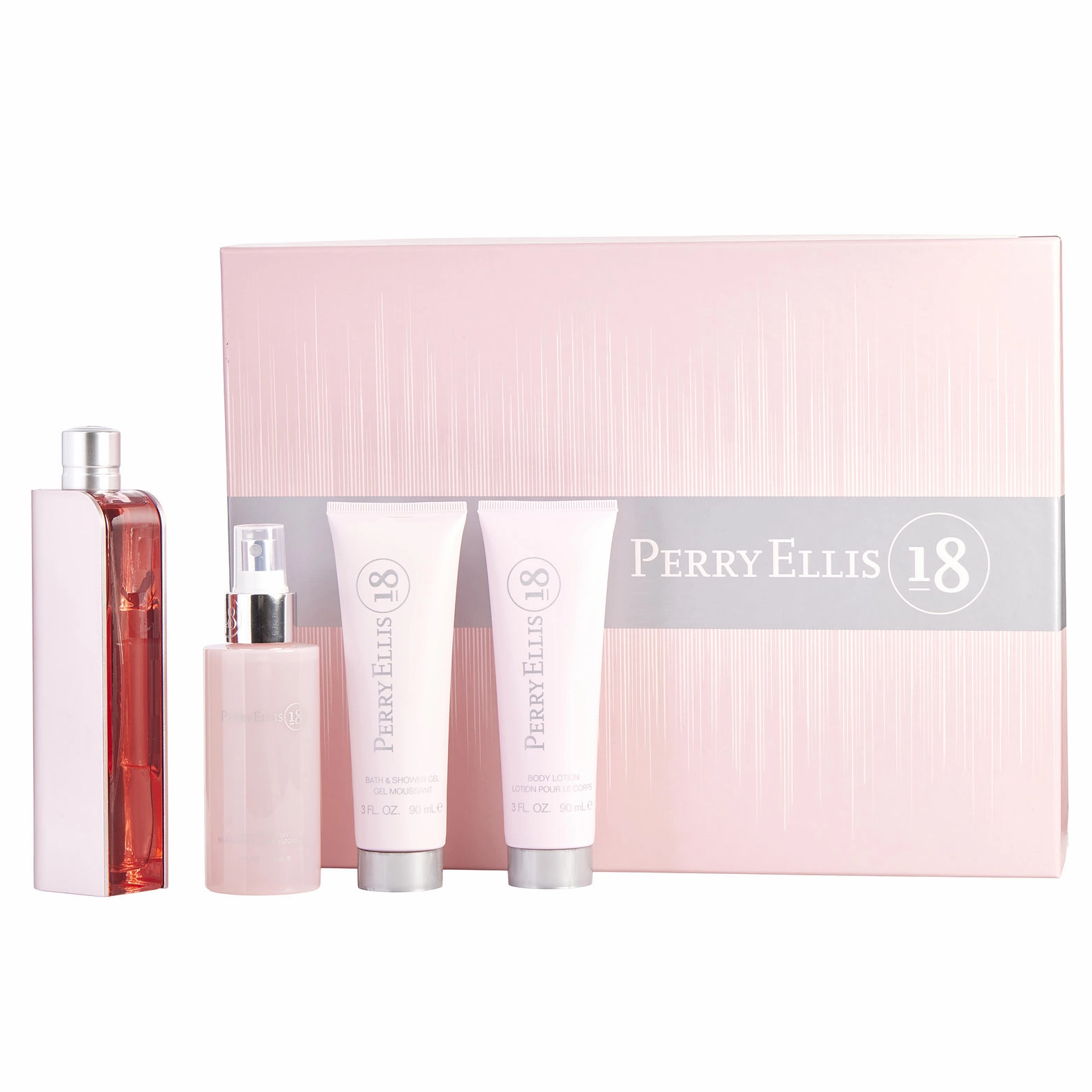 18 by Perry Ellis 100ml EDP 4 Piece Gift Set for Women