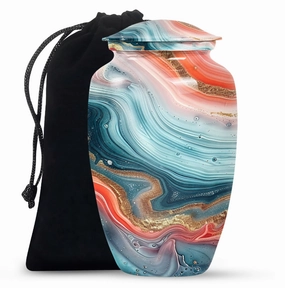 Abstract Design Urn - Keepsake Urn For Adult Cremated Ashes