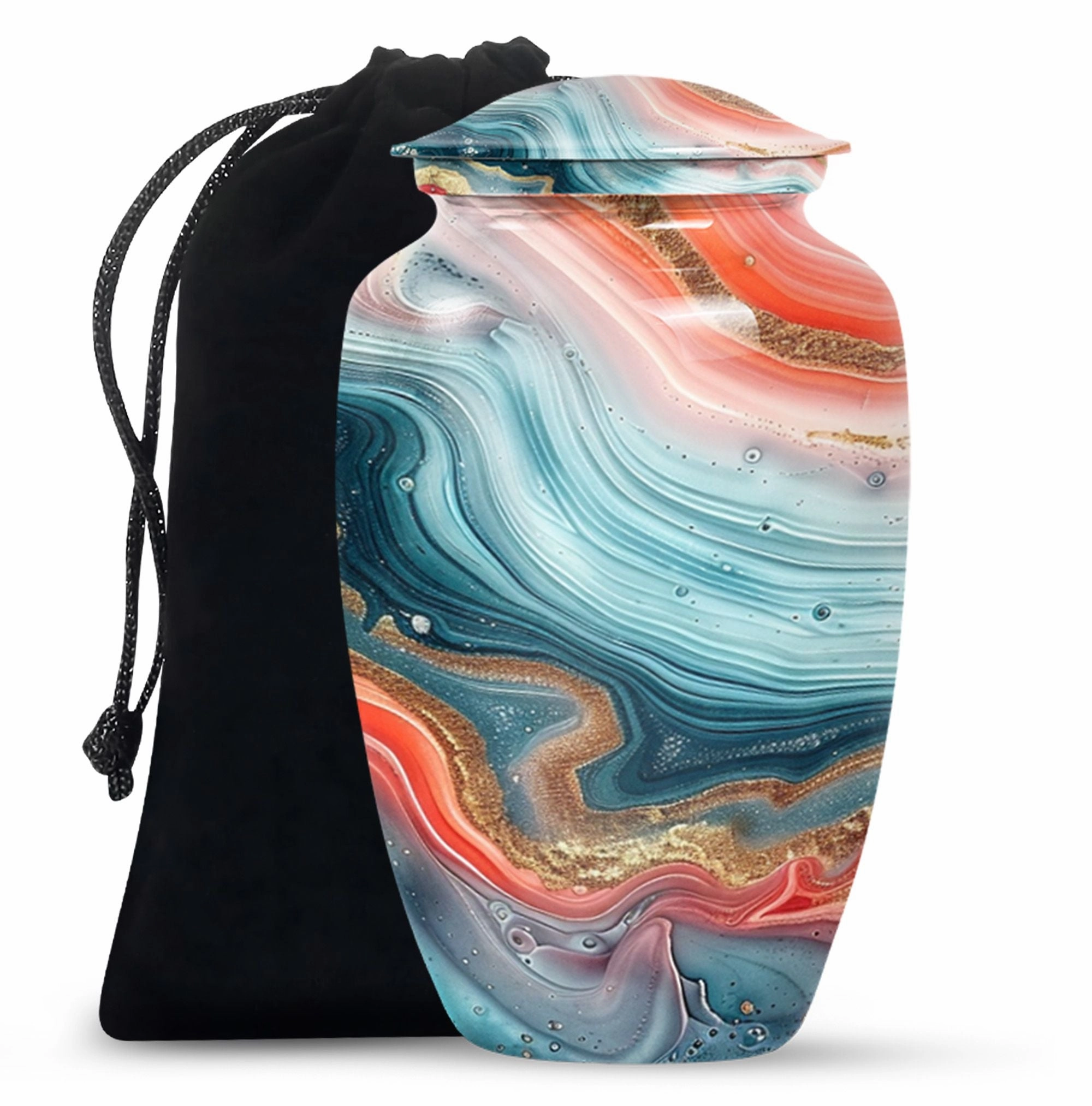 Abstract Design Urn - Keepsake Urn For Adult Cremated Ashes