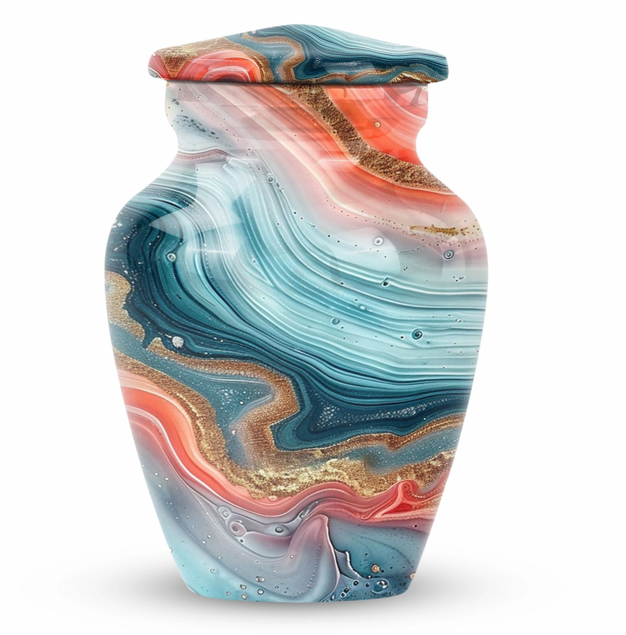 Abstract Design Urn - Keepsake Urn For Adult Cremated Ashes