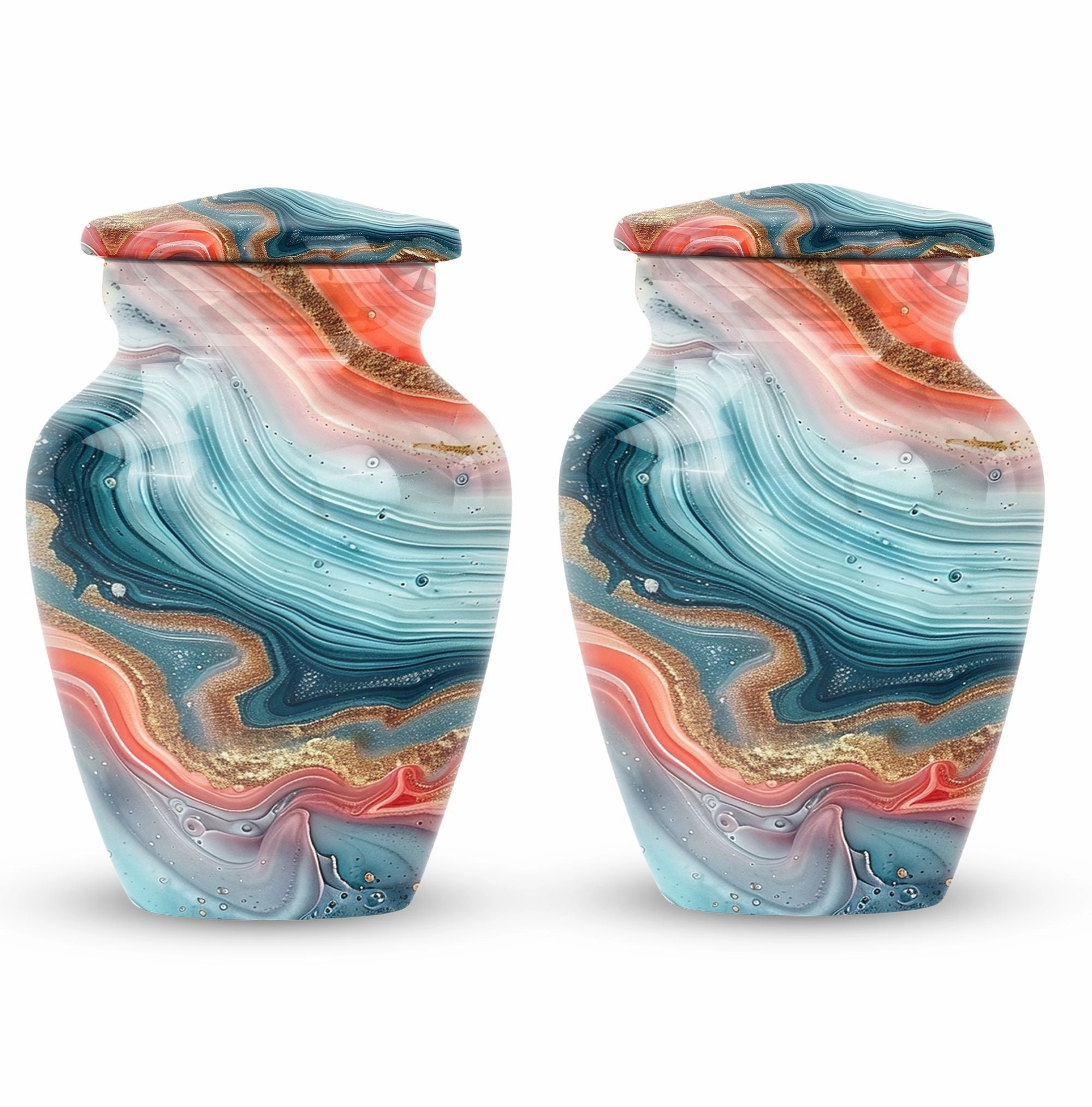 Abstract Design Urn - Keepsake Urn For Adult Cremated Ashes