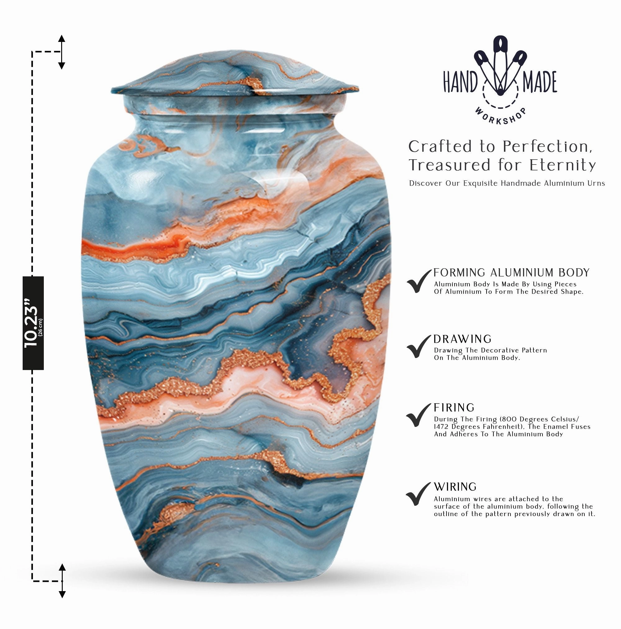 Abstract Haven: Large, Women's Transcendent Burial Urn