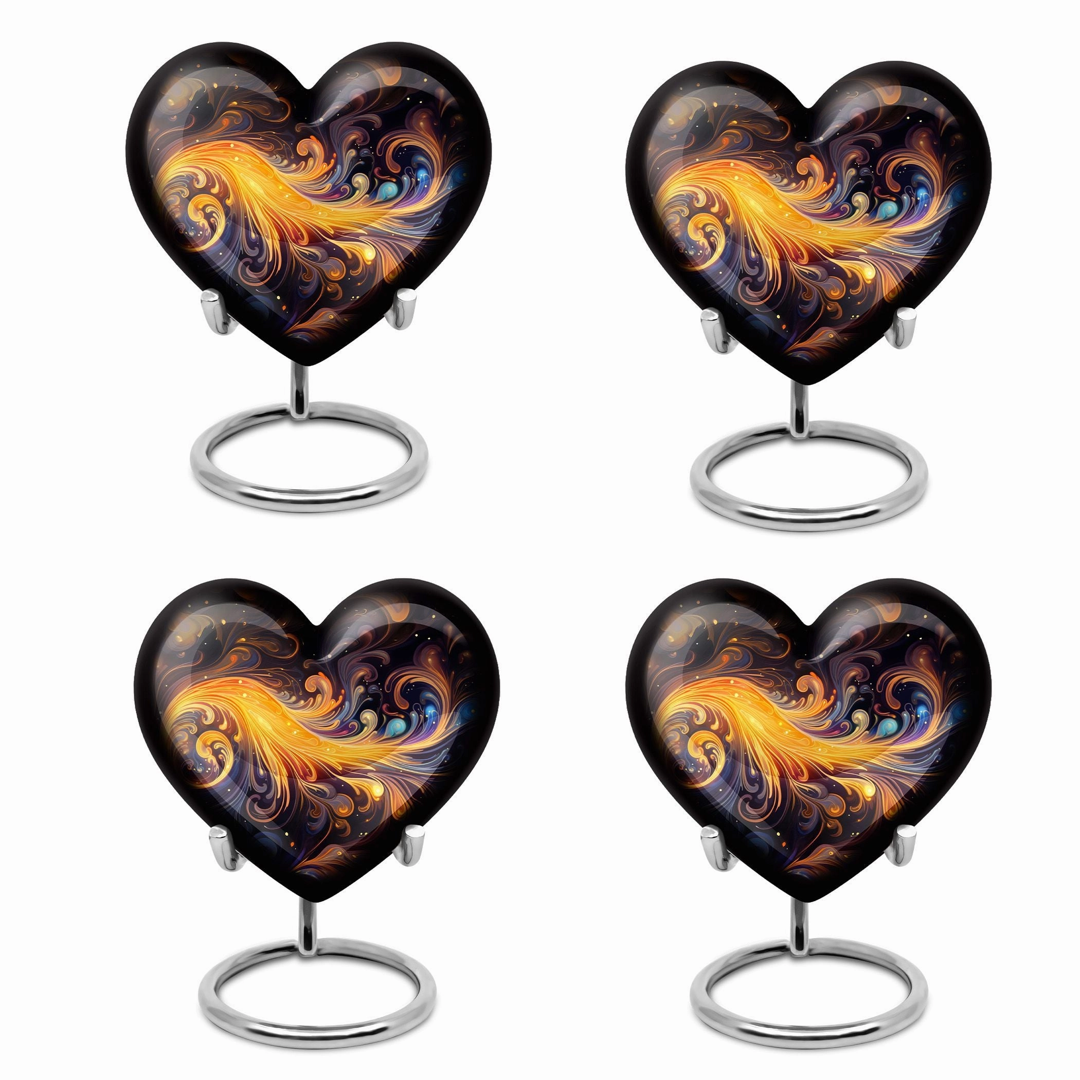 Abstract Large Memorial Urn for Adult Human Ashes