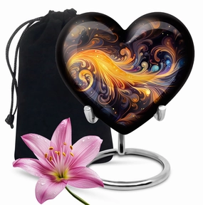 Abstract Large Memorial Urn for Adult Human Ashes