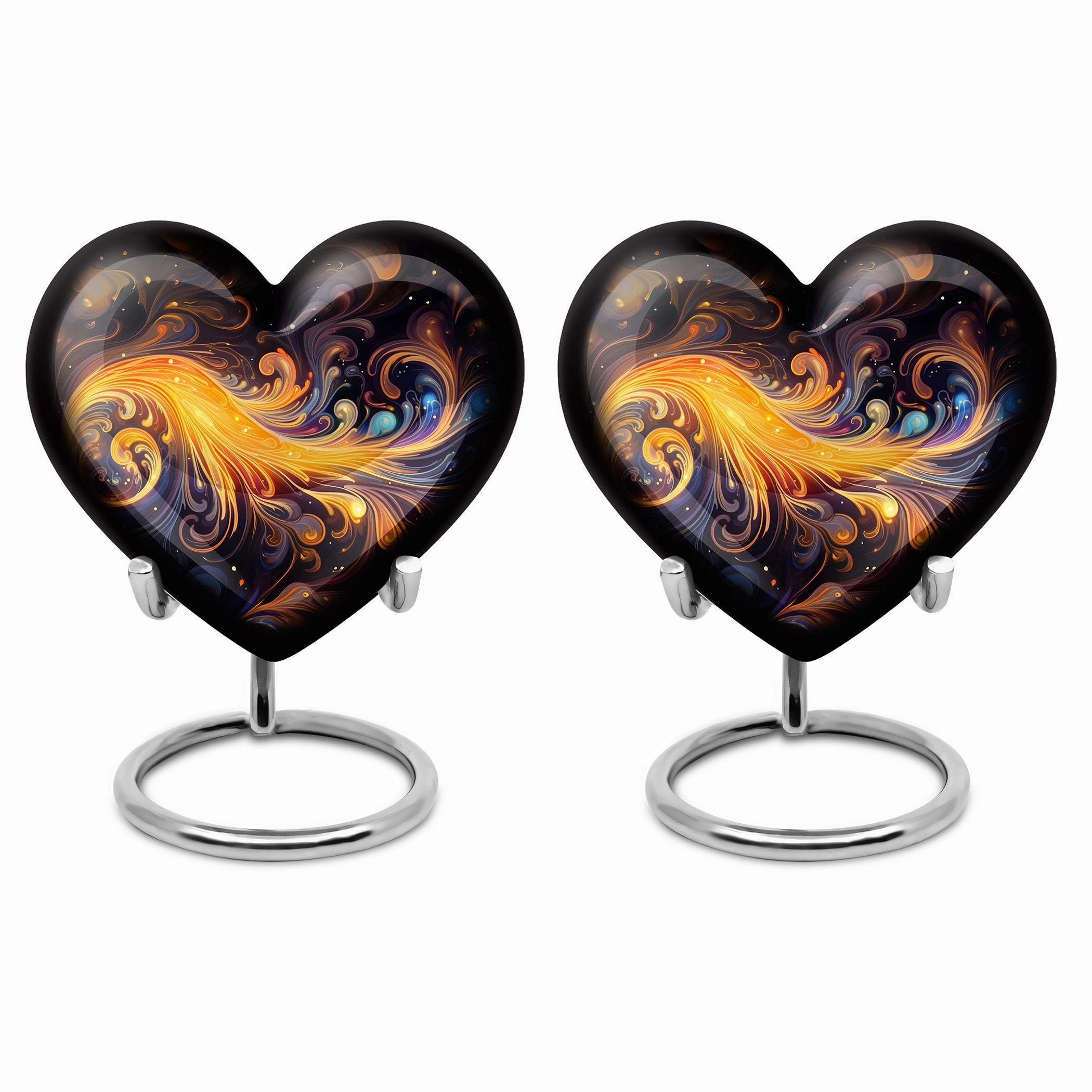 Abstract Large Memorial Urn for Adult Human Ashes
