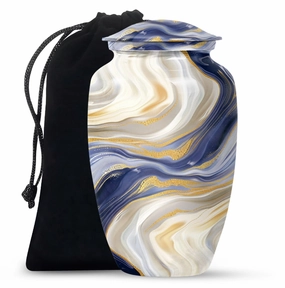Abstract Male Adult Cremation Repository - Urn for Ashes