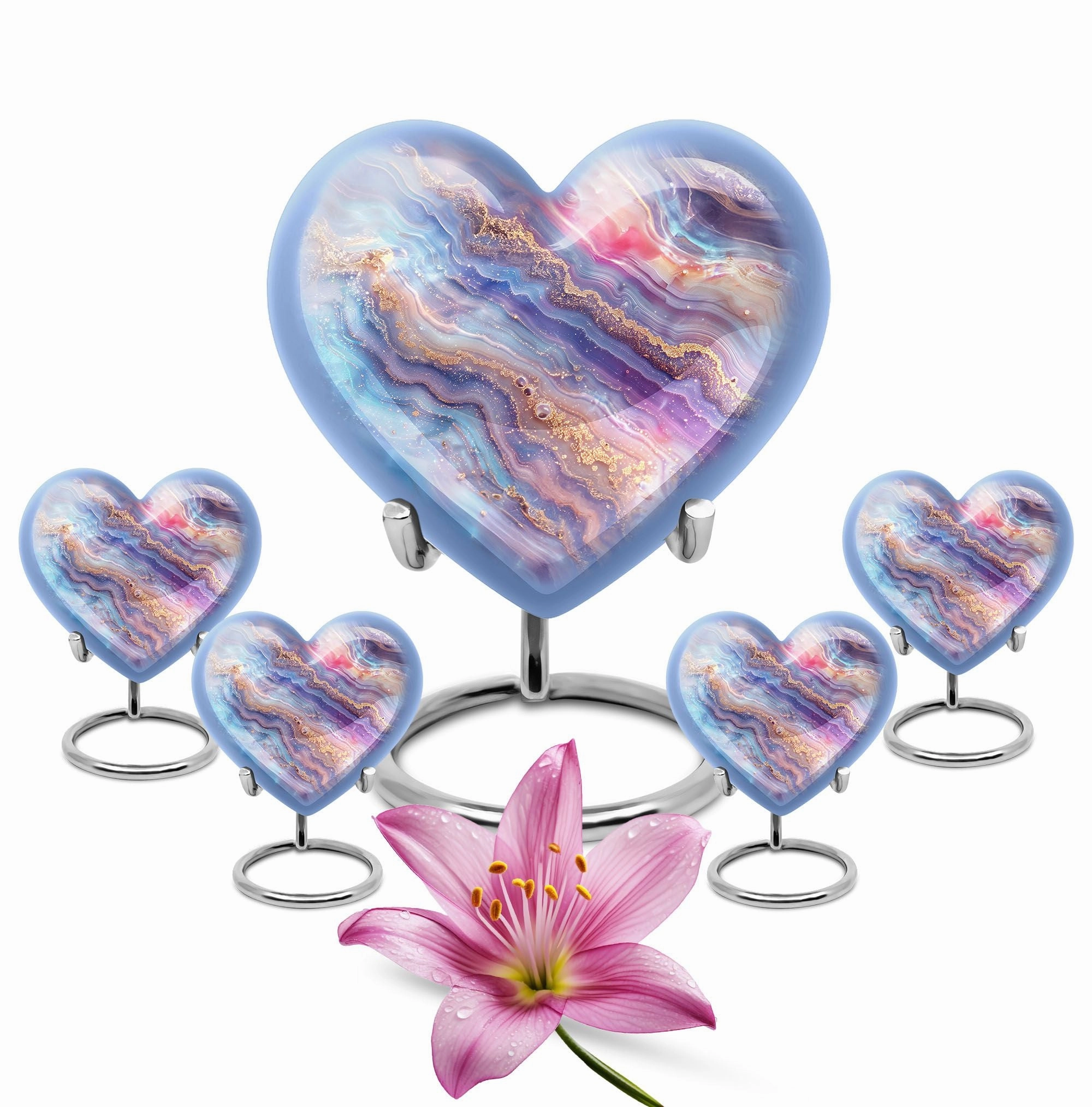 Abstract Memorial Urn - A Majestic Tribute for Male Adult