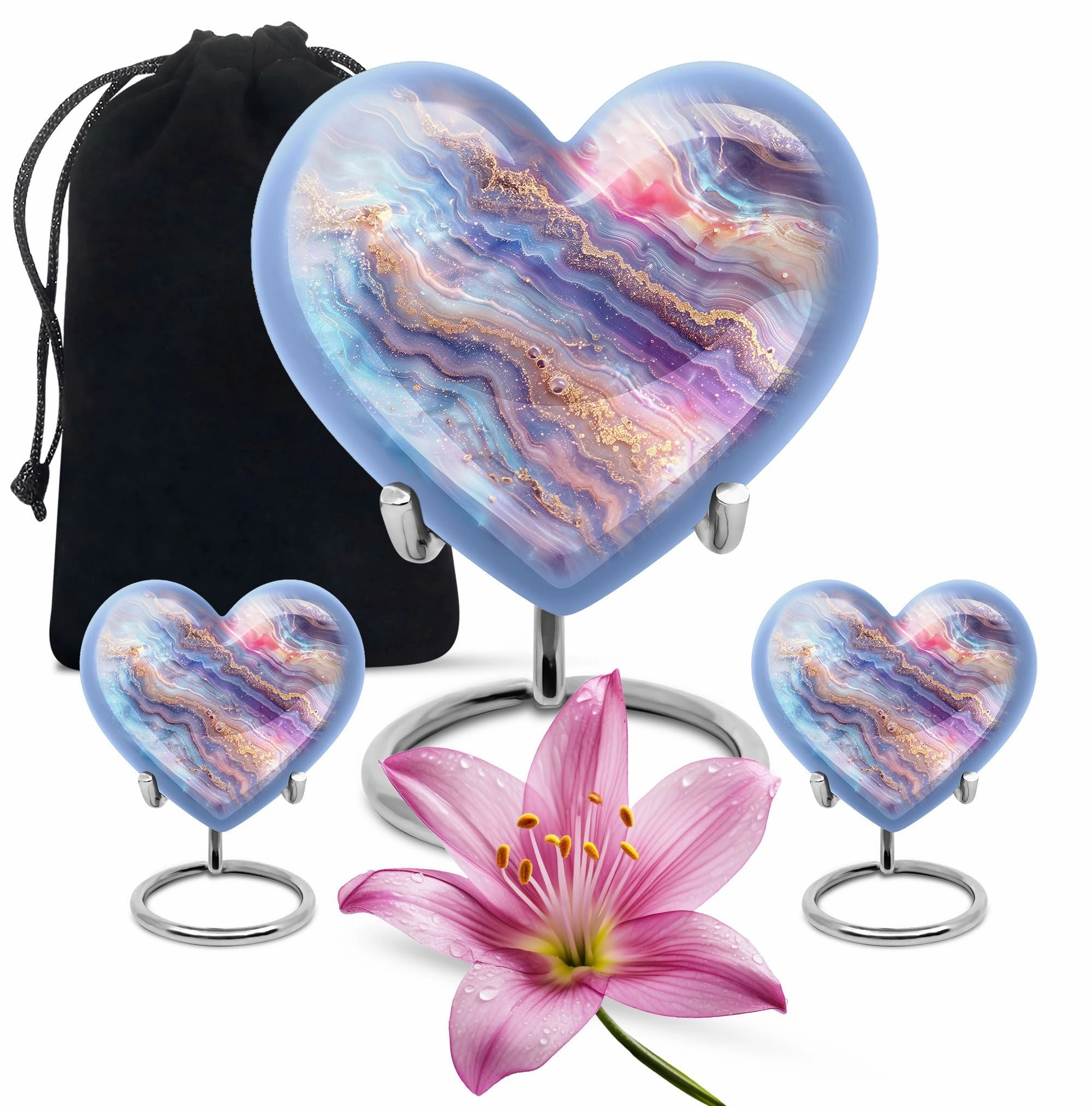 Abstract Memorial Urn - A Majestic Tribute for Male Adult