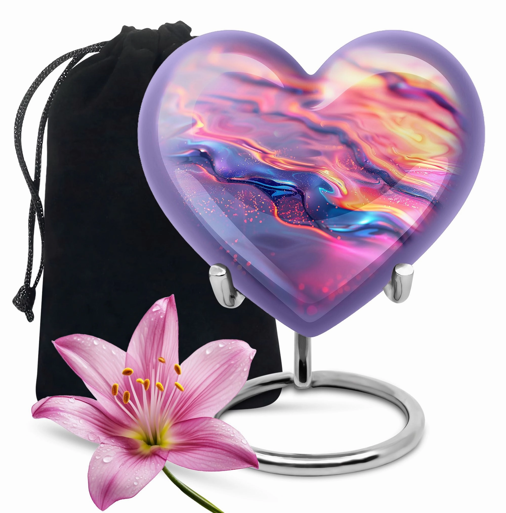 Abstract Urn: Elegant Large Cremation Urn for Adult Female