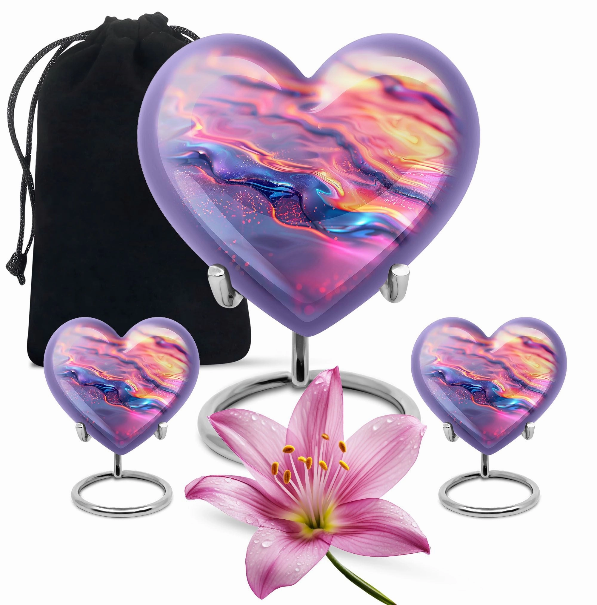Abstract Urn: Elegant Large Cremation Urn for Adult Female
