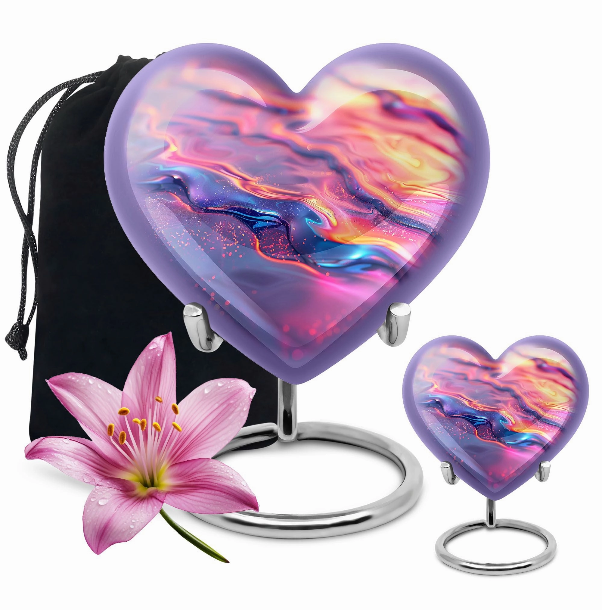 Abstract Urn: Elegant Large Cremation Urn for Adult Female