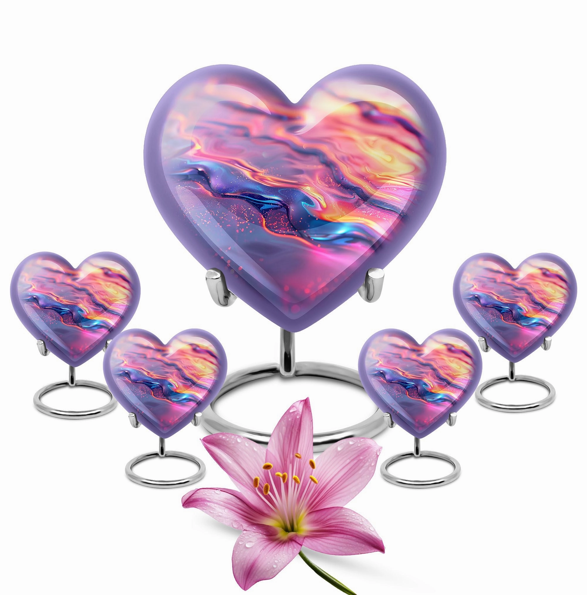 Abstract Urn: Elegant Large Cremation Urn for Adult Female