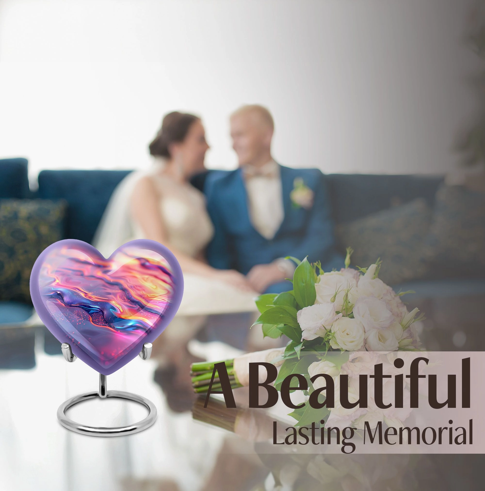 Abstract Urn: Elegant Large Cremation Urn for Adult Female