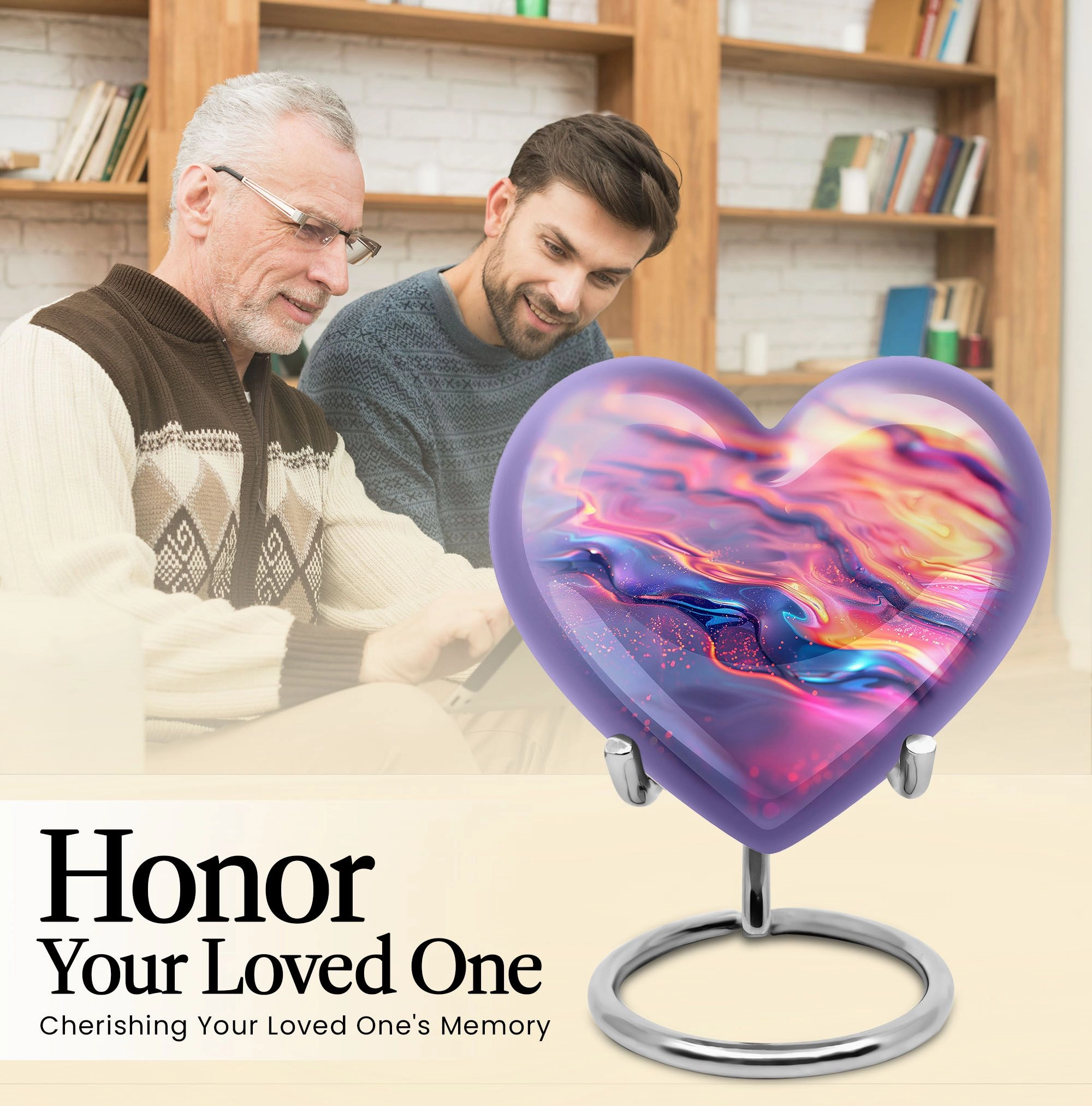 Abstract Urn: Elegant Large Cremation Urn for Adult Female