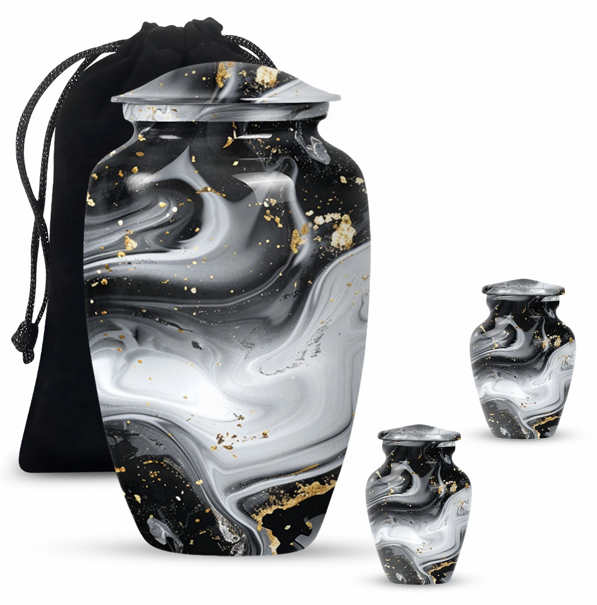 Abstract Urn: Heirloom-Quality Adult Male Cremation Masterpiece