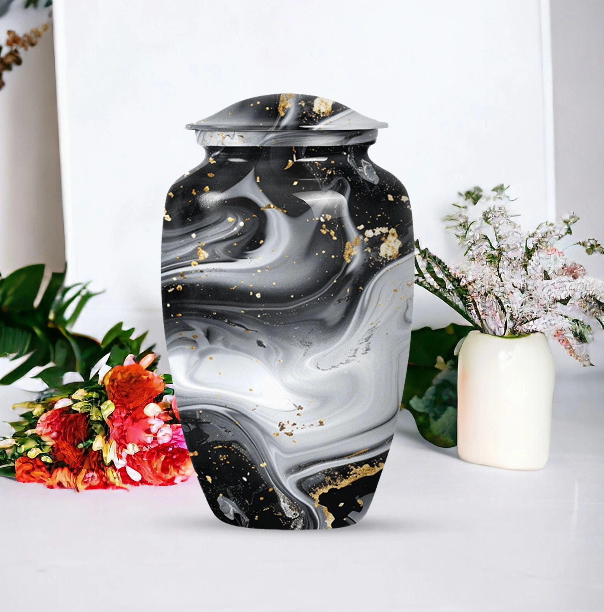 Abstract Urn: Heirloom-Quality Adult Male Cremation Masterpiece