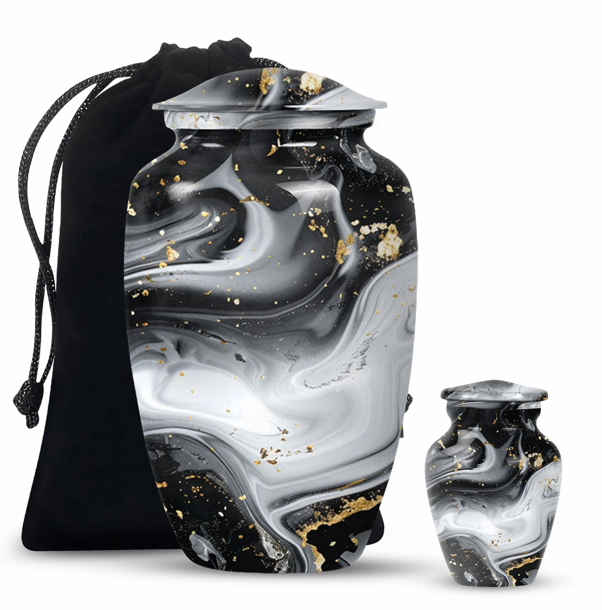 Abstract Urn: Heirloom-Quality Adult Male Cremation Masterpiece