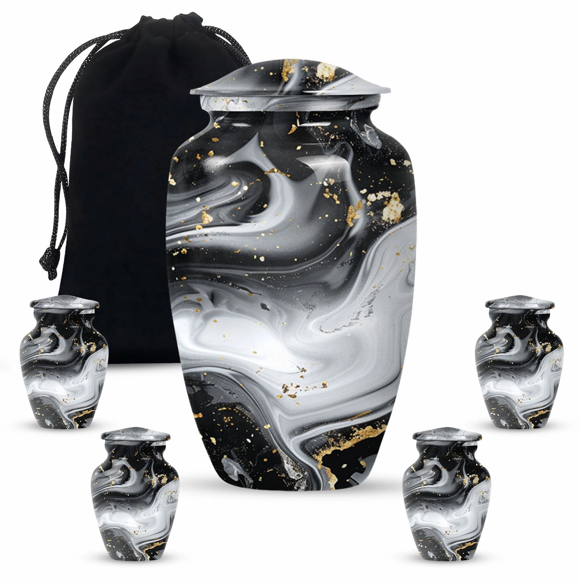 Abstract Urn: Heirloom-Quality Adult Male Cremation Masterpiece