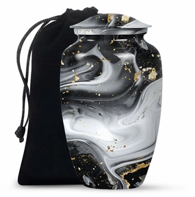 Abstract Urn: Heirloom-Quality Adult Male Cremation Masterpiece