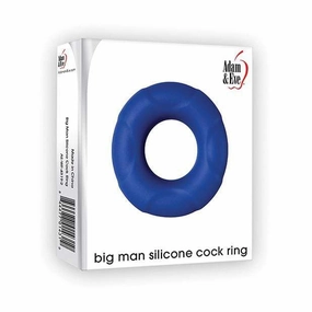 Adam & Eve - Big Man Silicone Cock Ring (Blue)
