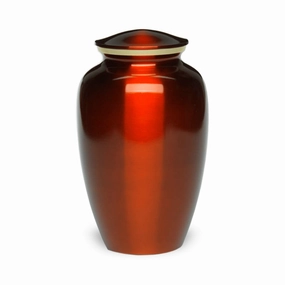ADULT Classic Brass urn -1541-  Color Perfection Gold-tone band - High-gloss