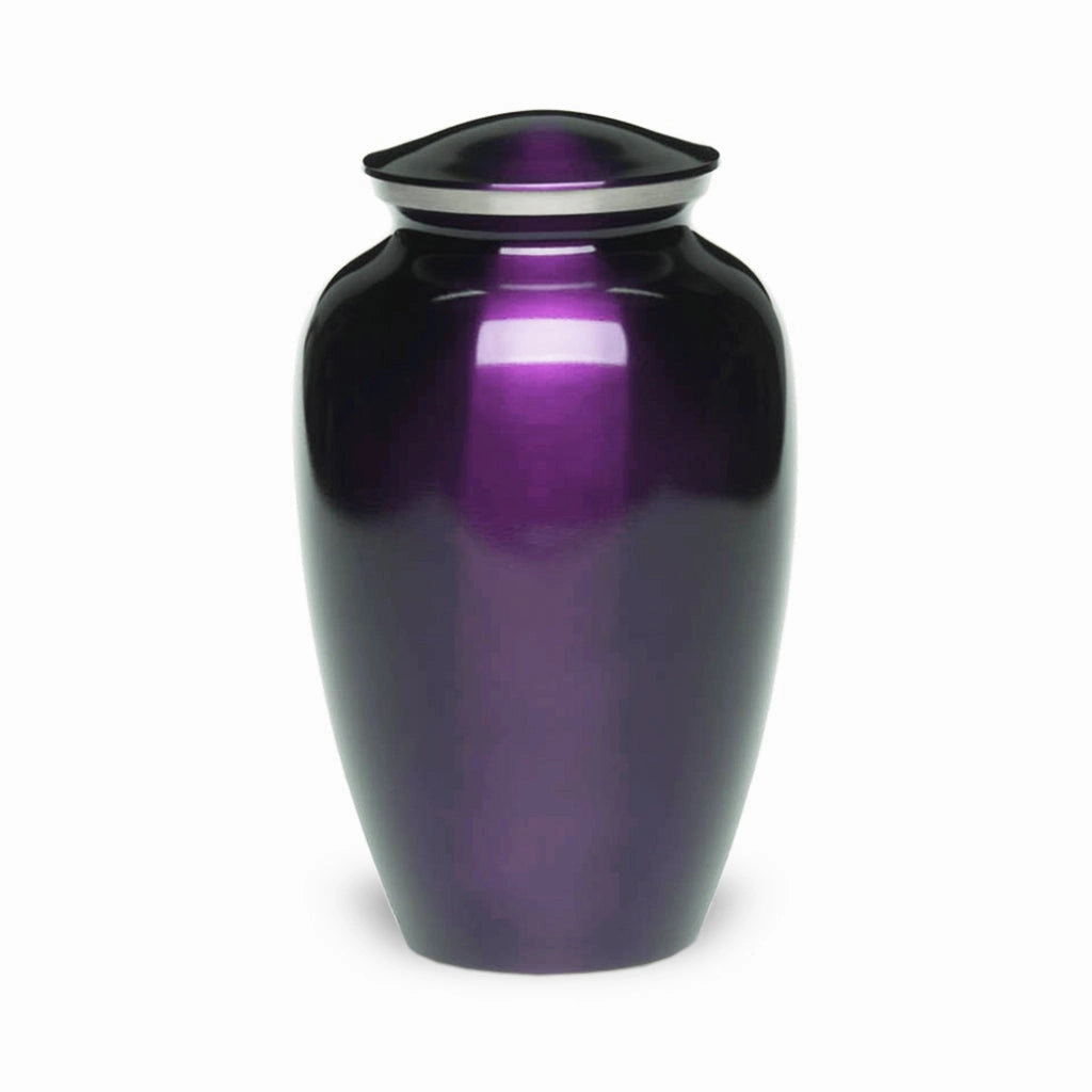 ADULT Classic Brass urn -1541-  Color Perfection Gold-tone band - High-gloss