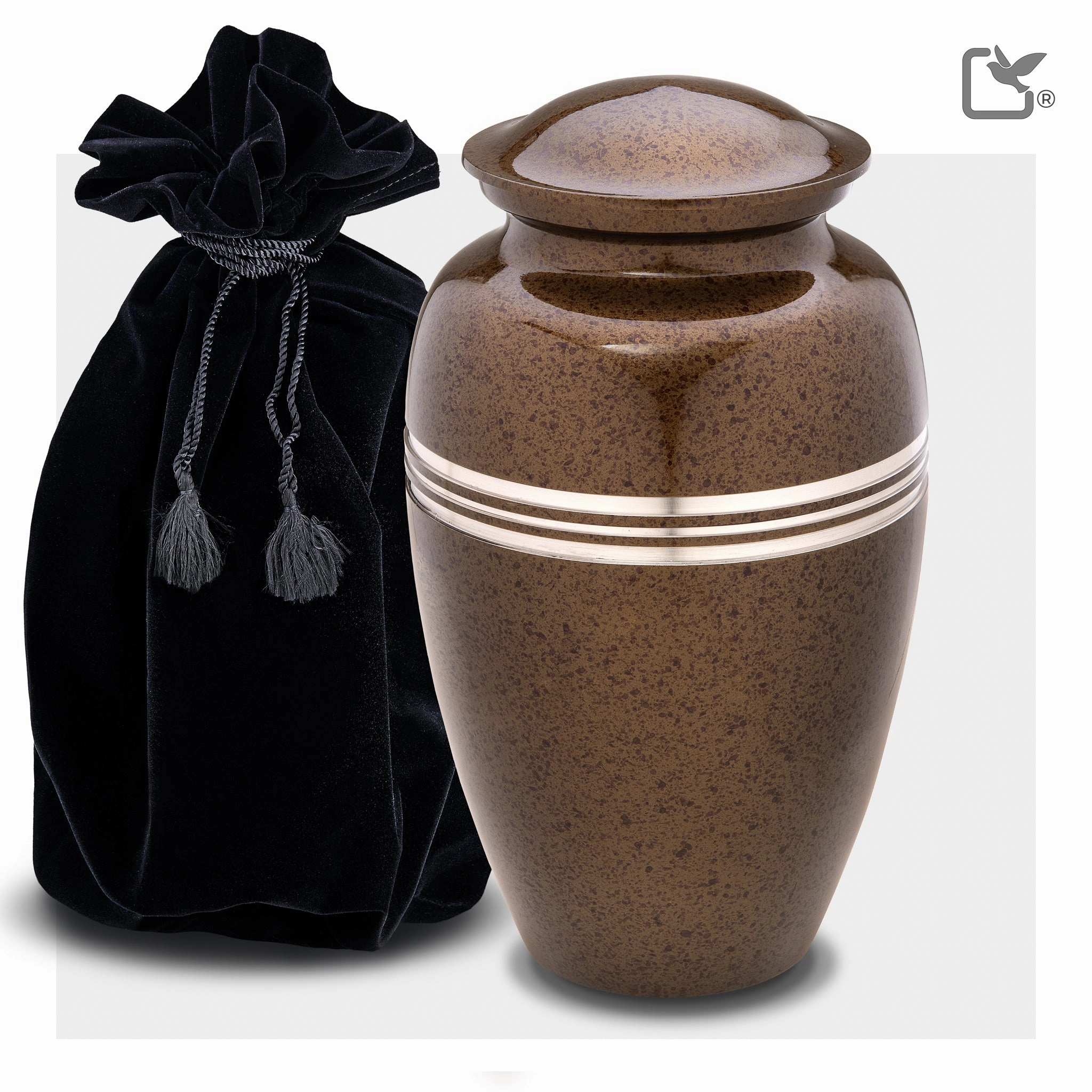Adult Speckled Auburn Cremation Urn - COMFORT by LoveUrns