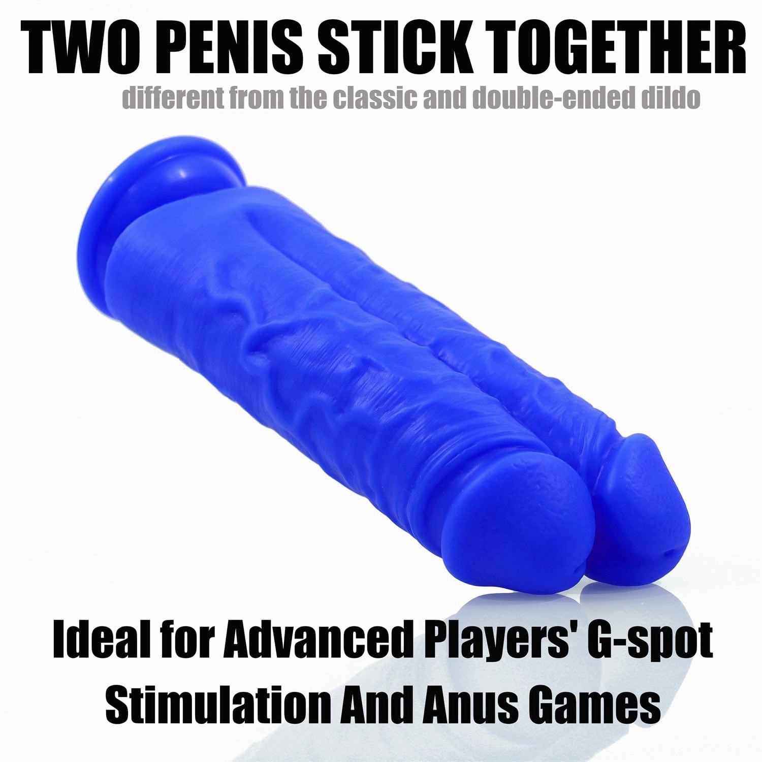 AIMITEX Colorful double-dildo silicone dildo adult sex toy
