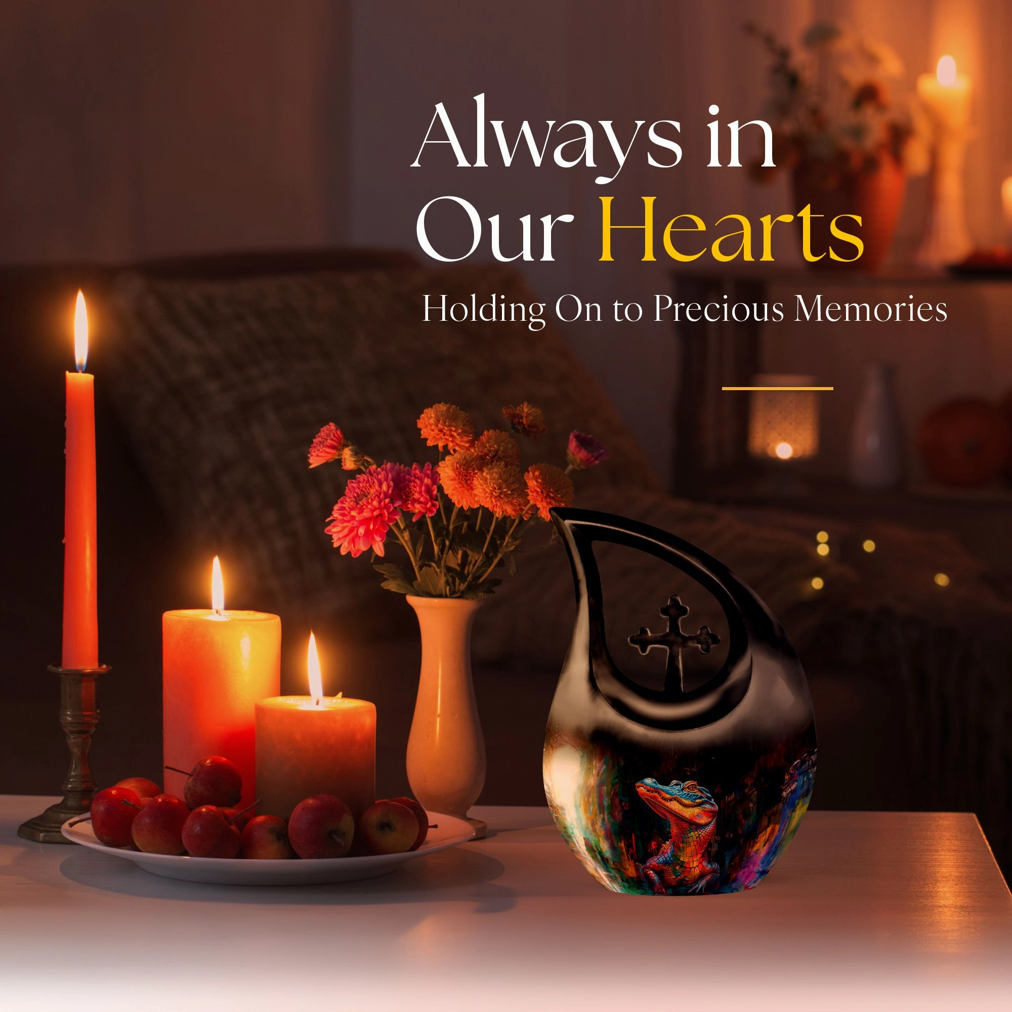 Alligator Legacy - Large Cremation Urn for Adult Human Ashes