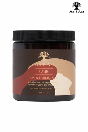 AS I AM CLASSIC SMOOTHING GEL PROVIDES MOISTURIZING HOLD & SHINE 8oz