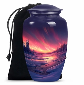 Aurora Borealis Urn - A Remembrance Choice for Adult Male