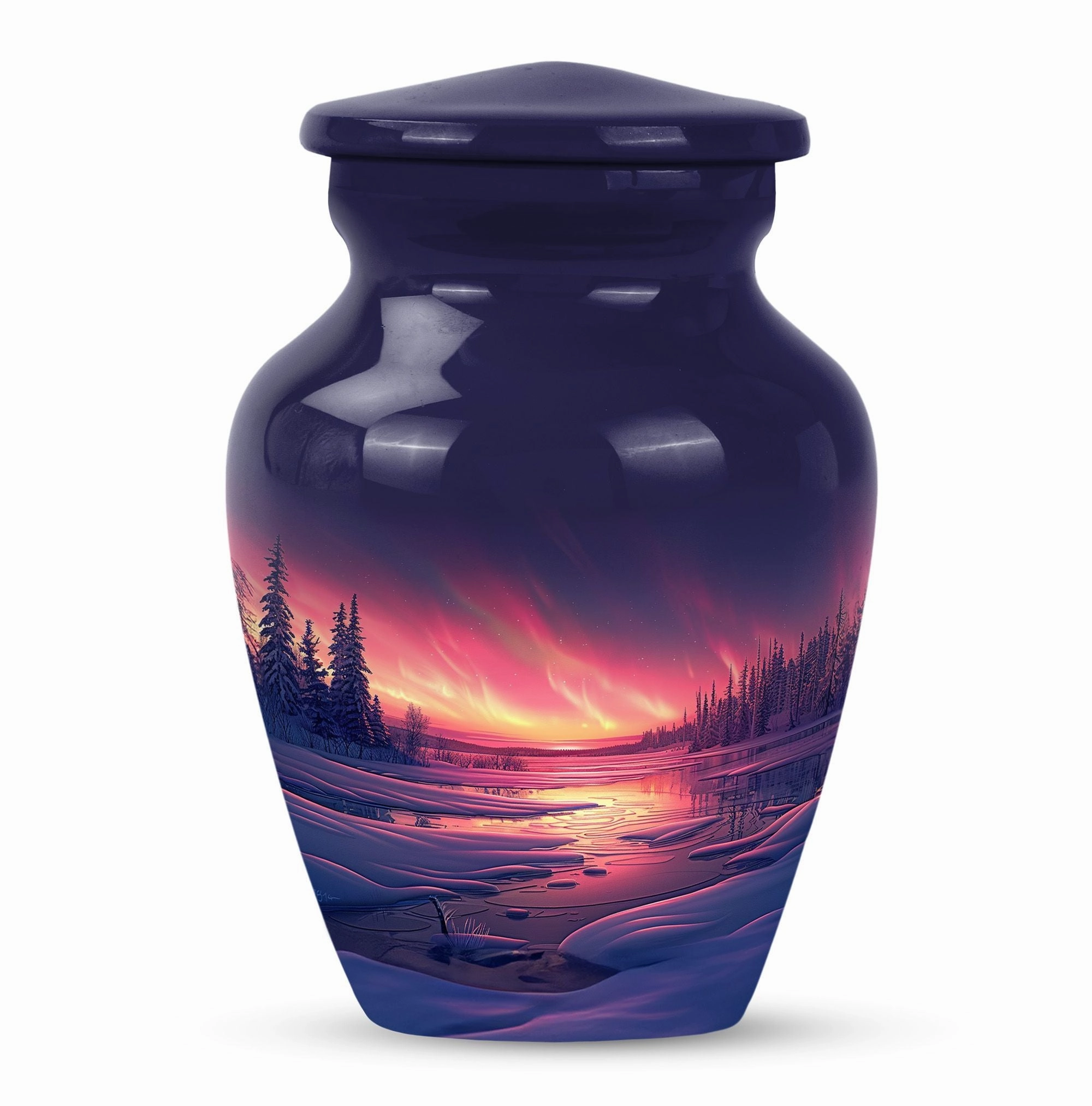 Aurora Borealis Urn - A Remembrance Choice for Adult Male