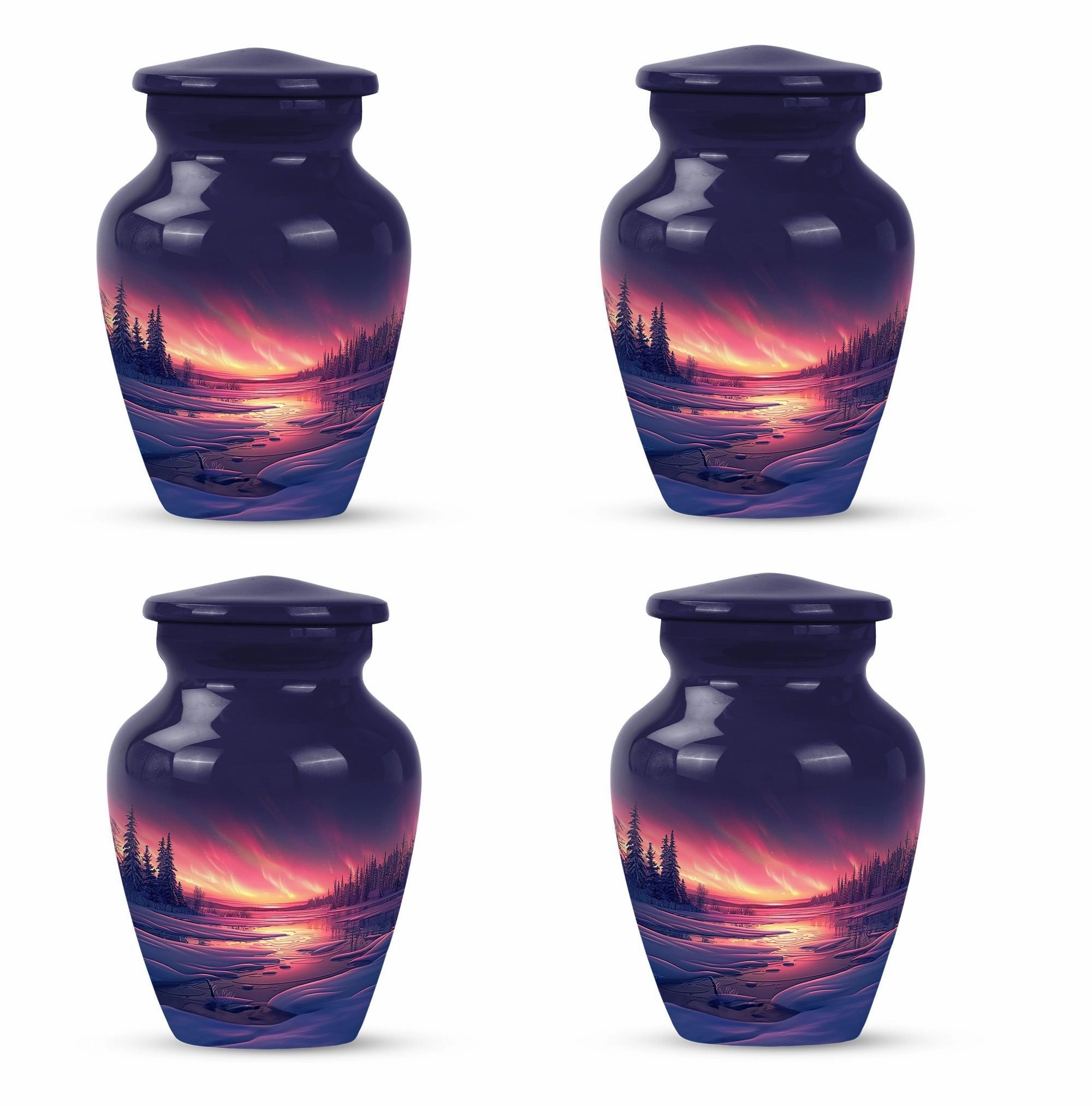 Aurora Borealis Urn - A Remembrance Choice for Adult Male