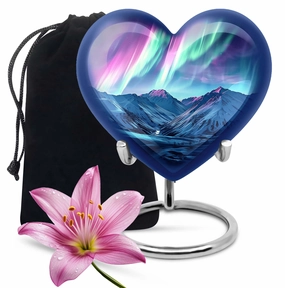 AURORA Luminescence: Personalized Memorial Urn for Ash