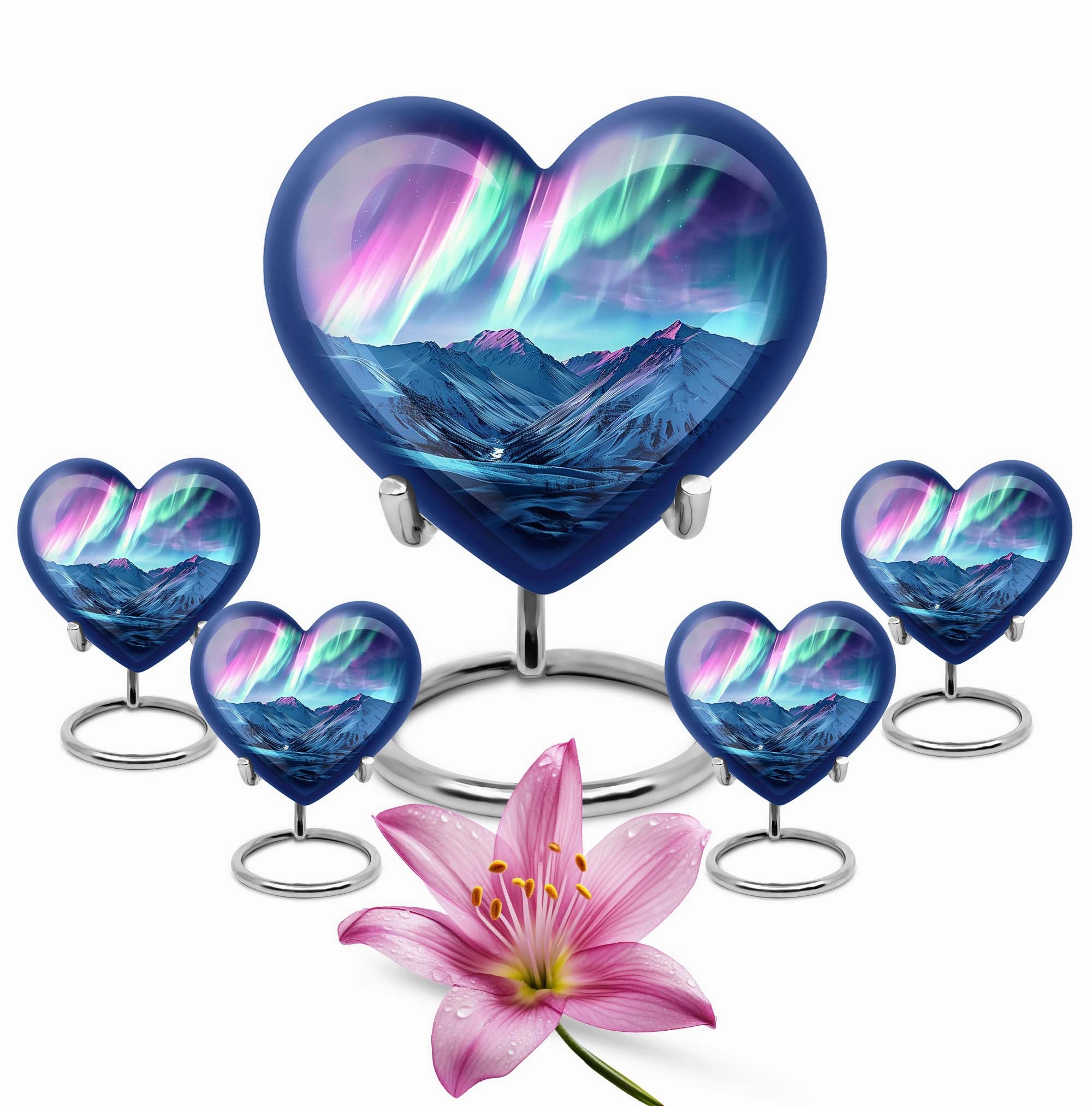 AURORA Luminescence: Personalized Memorial Urn for Ash
