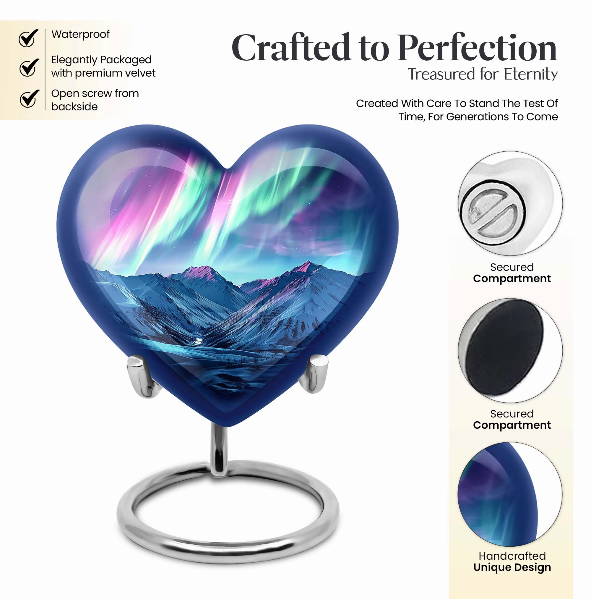 AURORA Luminescence: Personalized Memorial Urn for Ash