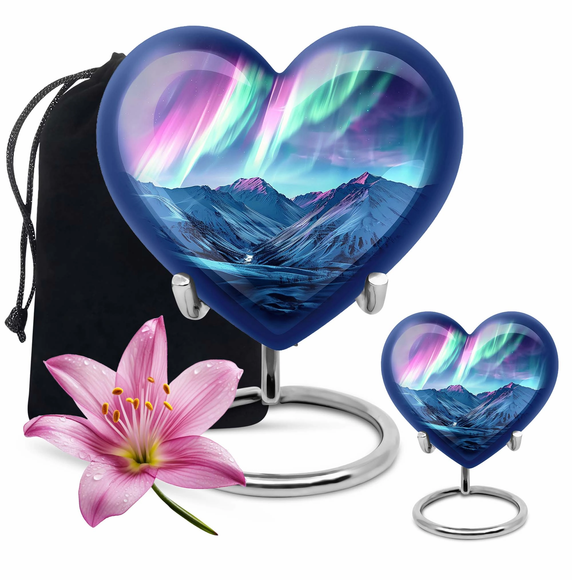 AURORA Luminescence: Personalized Memorial Urn for Ash