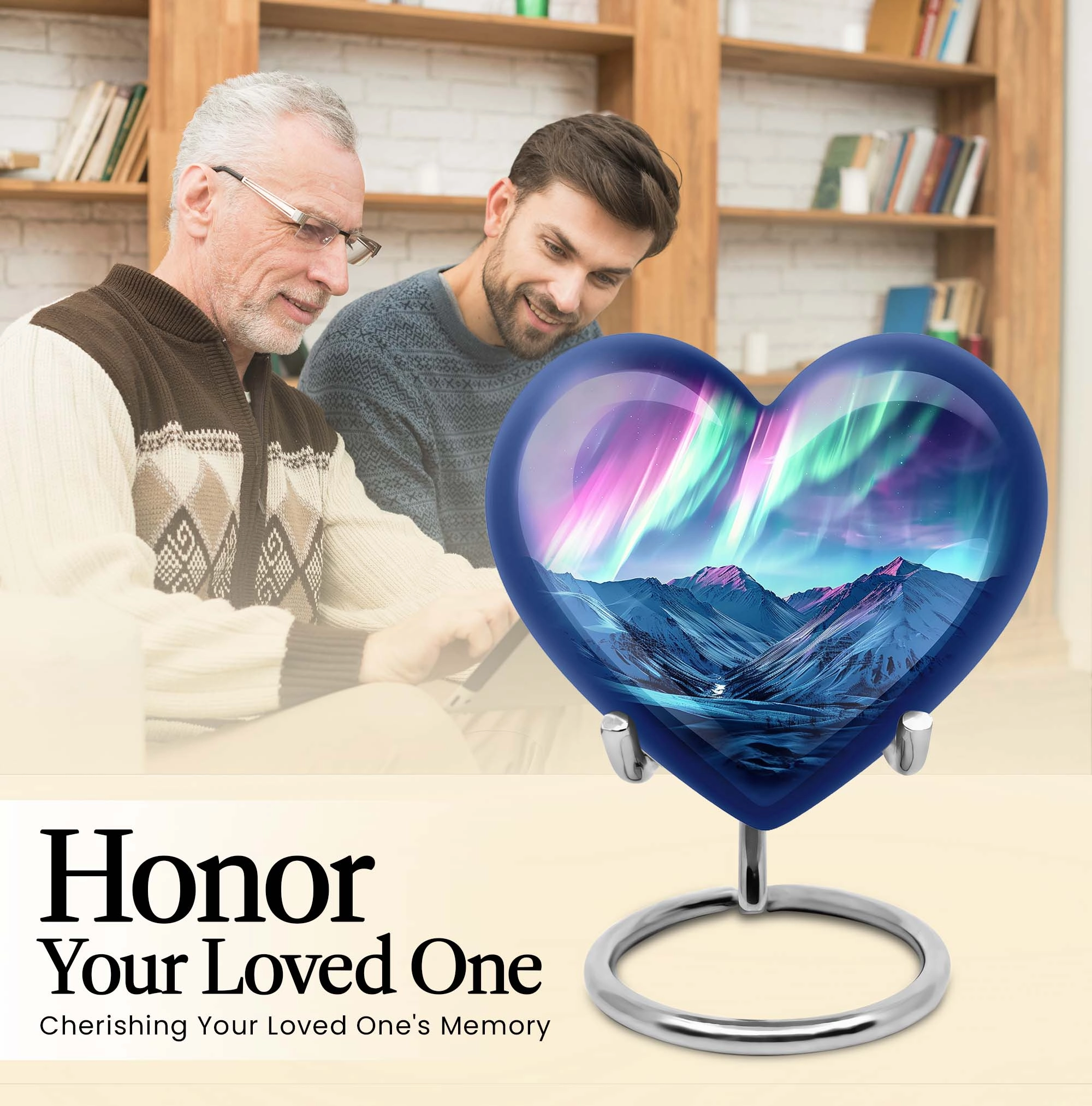AURORA Luminescence: Personalized Memorial Urn for Ash