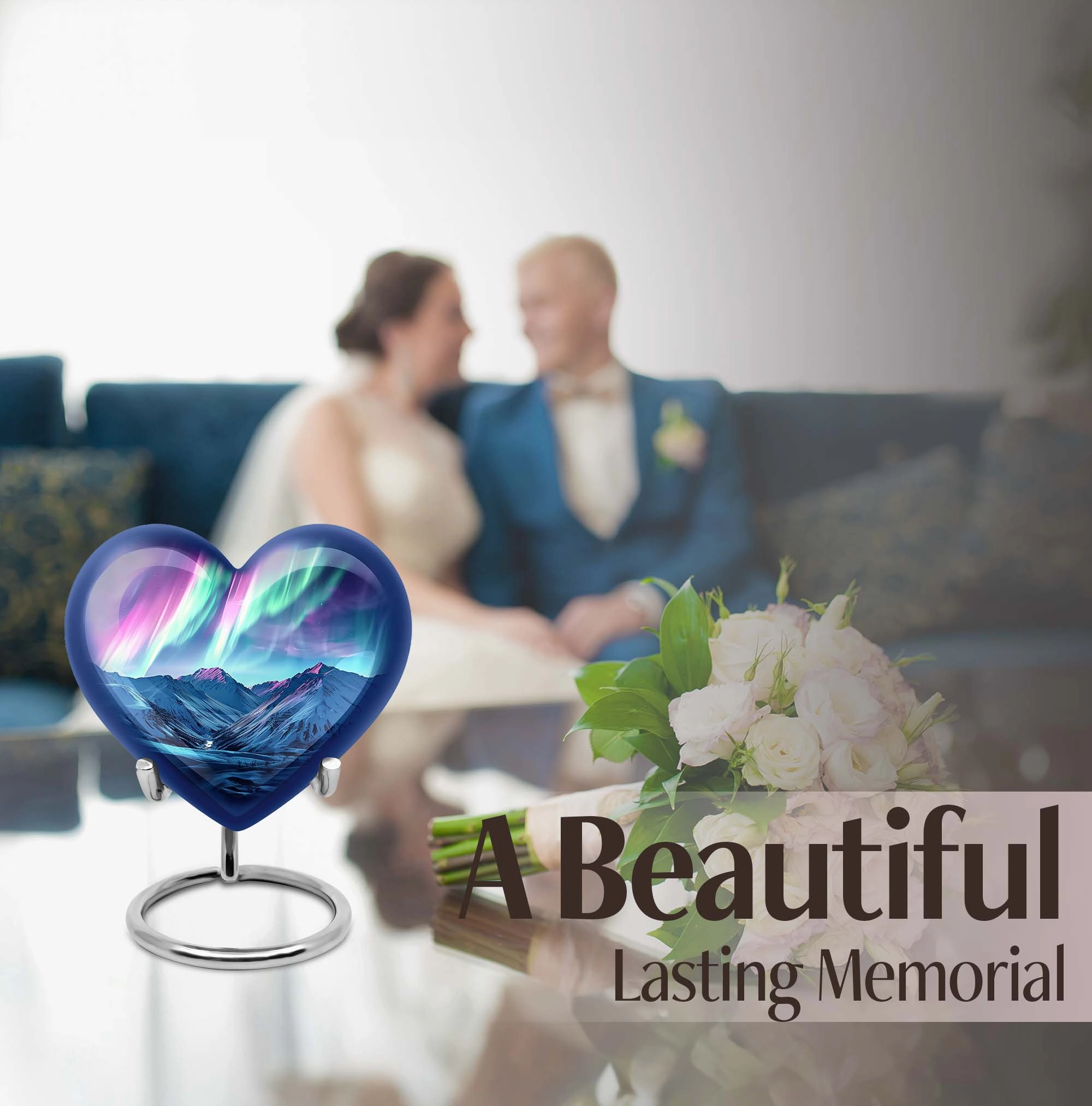 AURORA Luminescence: Personalized Memorial Urn for Ash