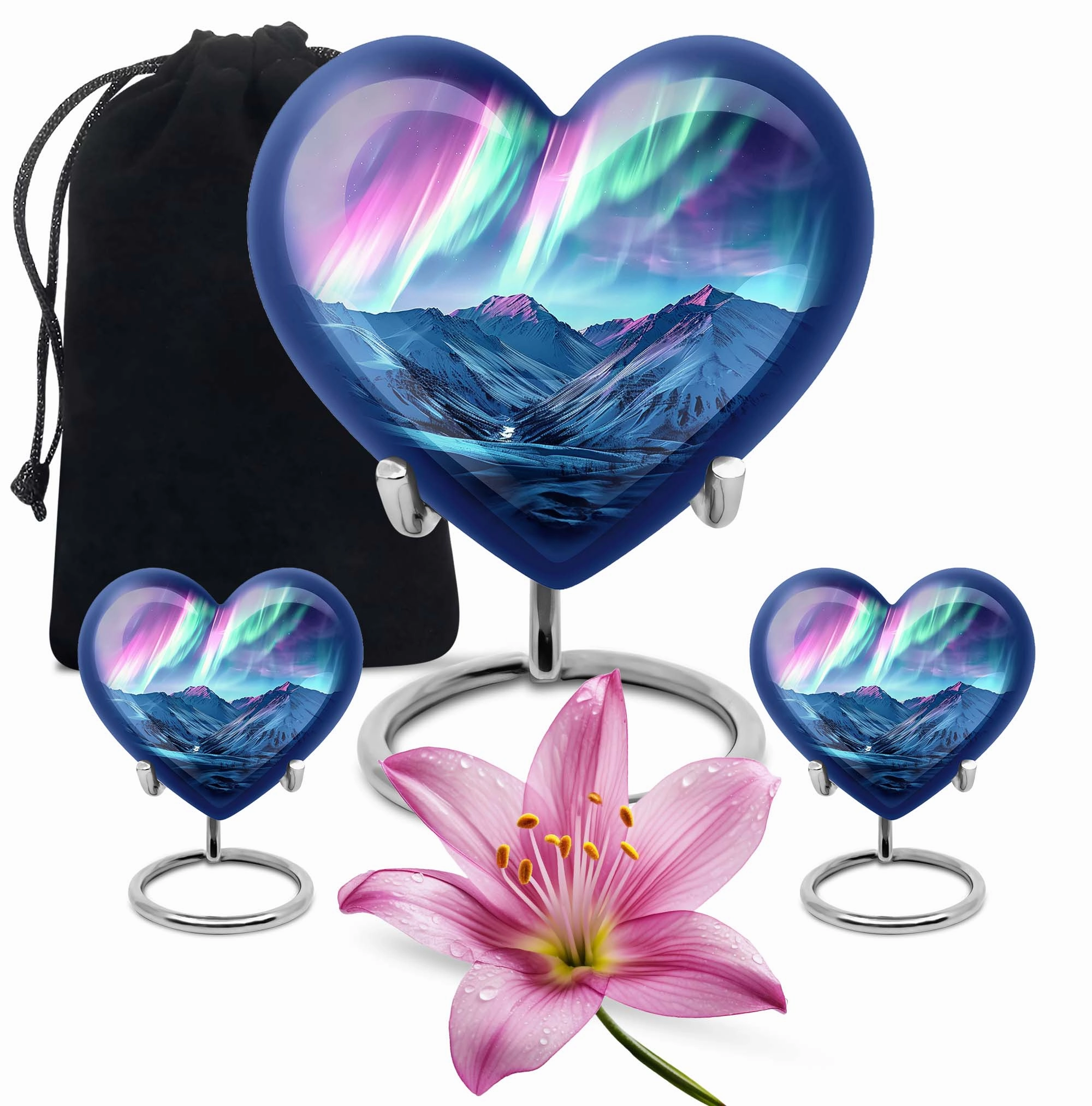 AURORA Luminescence: Personalized Memorial Urn for Ash