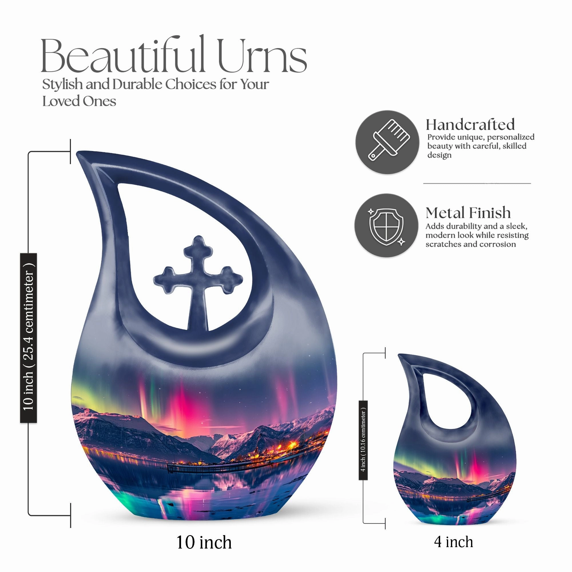 Aurora Urn -  Container For Cremated Adult Human Ashes