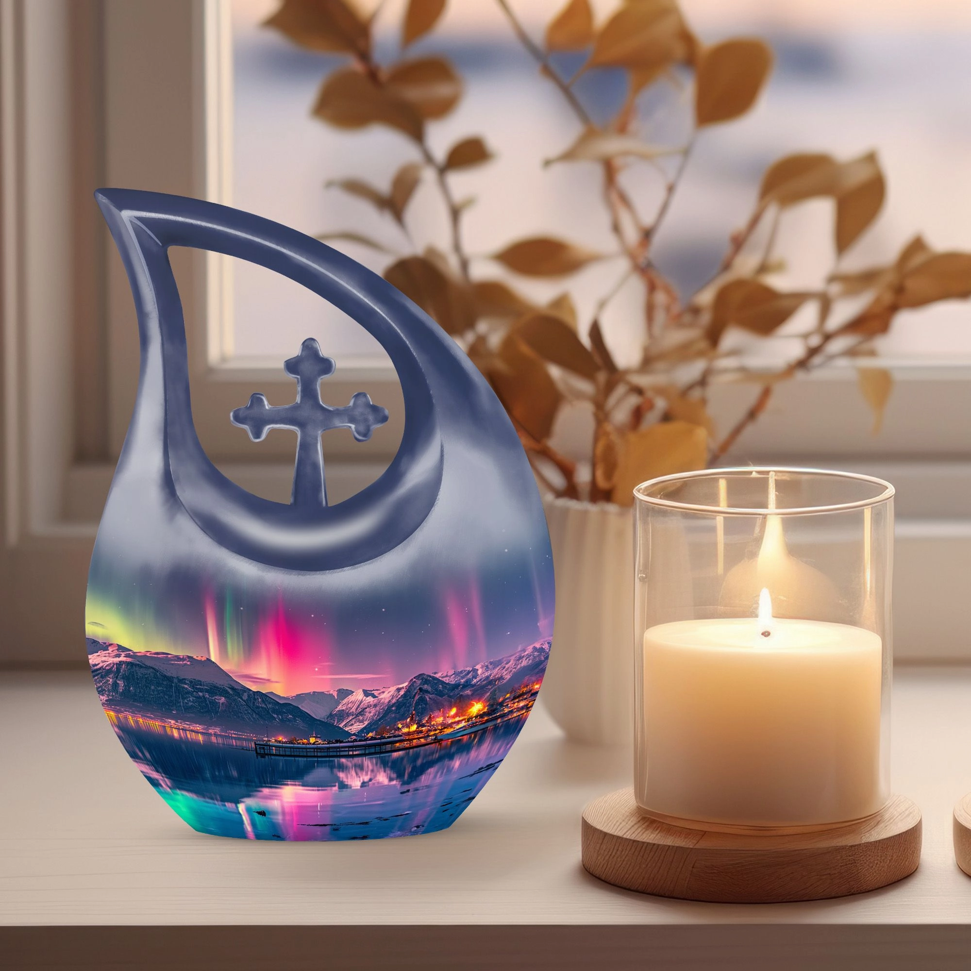Aurora Urn -  Container For Cremated Adult Human Ashes