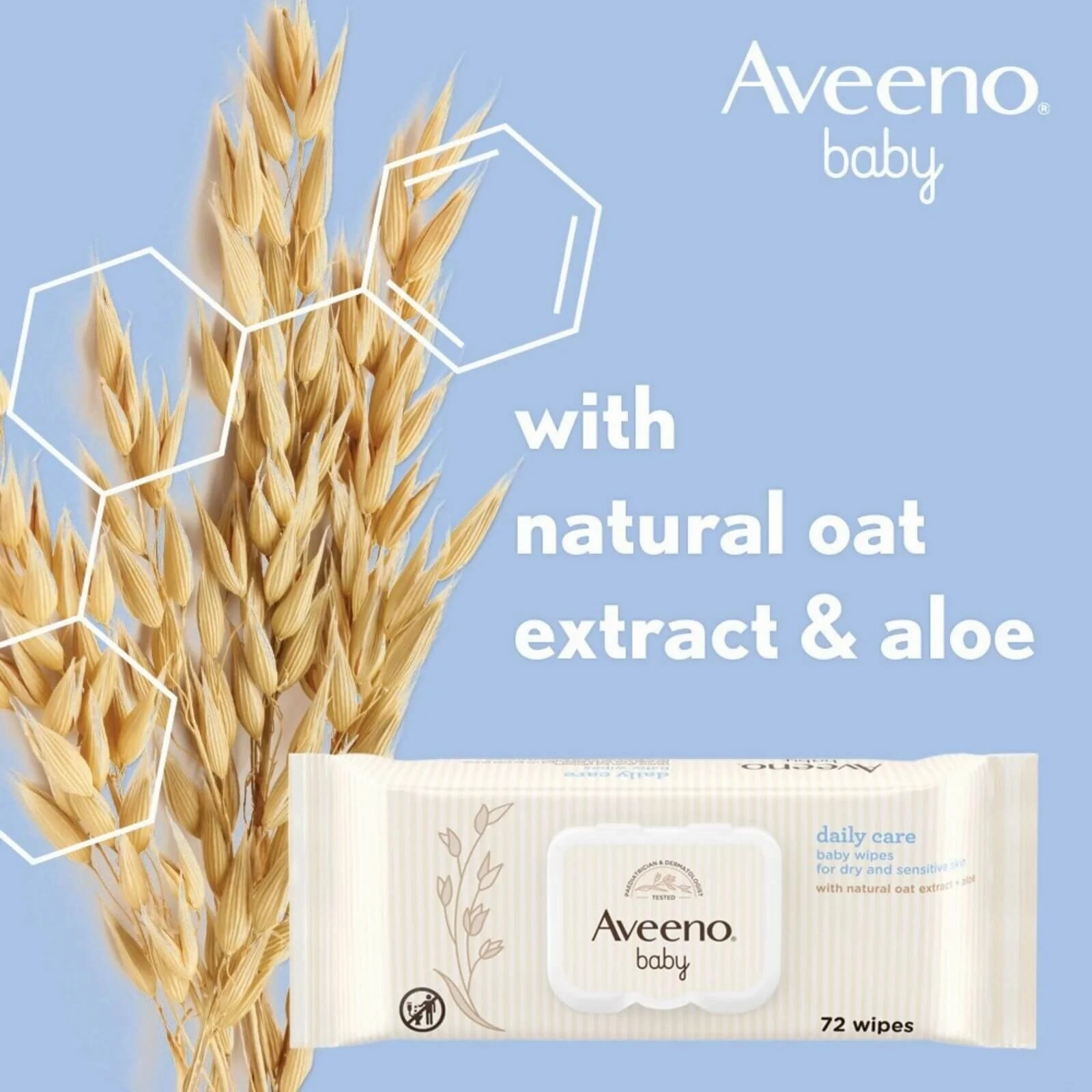 AVEENO Baby Daily Care Baby Wipes 72 pcs