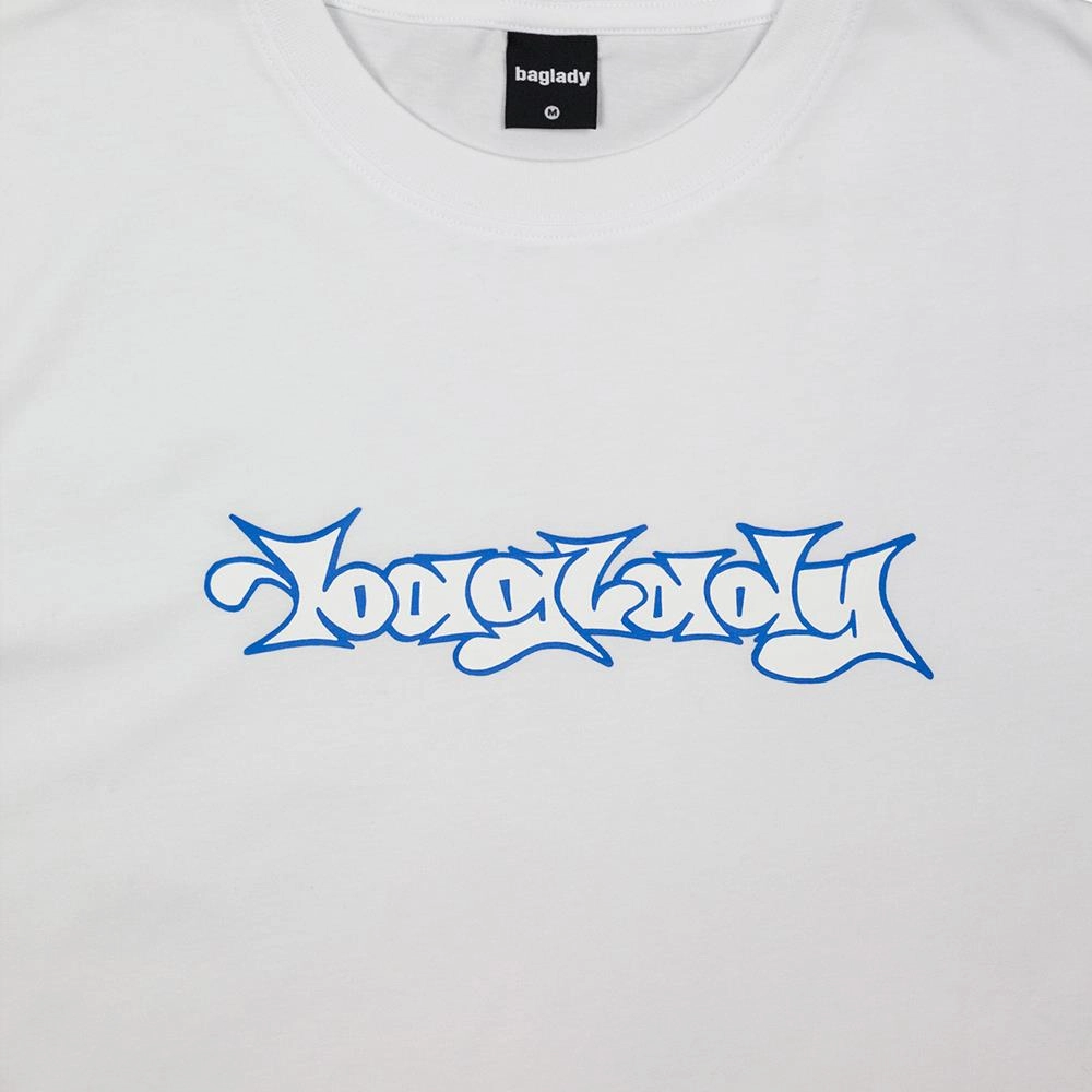 Baglady Bootleg Throw Up Logo T-shirt - White