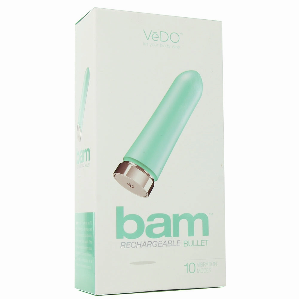 Bam Rechargeable 10X Bullet Vibe in Tease Me Turquoise