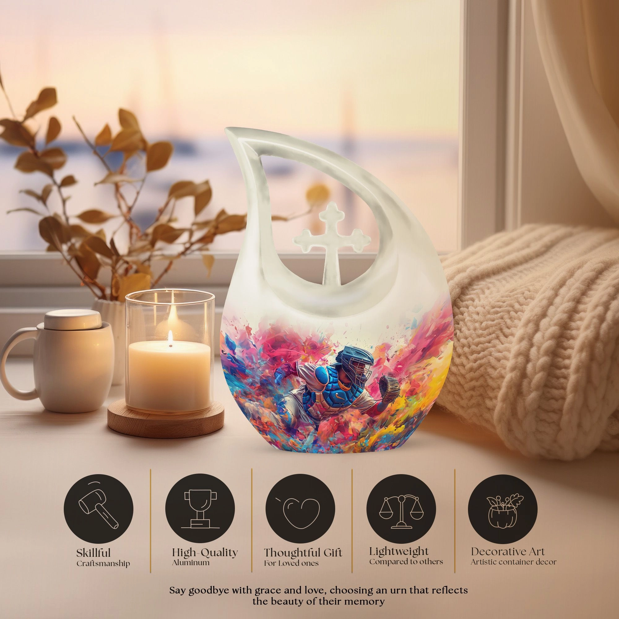 Baseball Cremation Urn - Adult Cremation Urn For Human Ashes