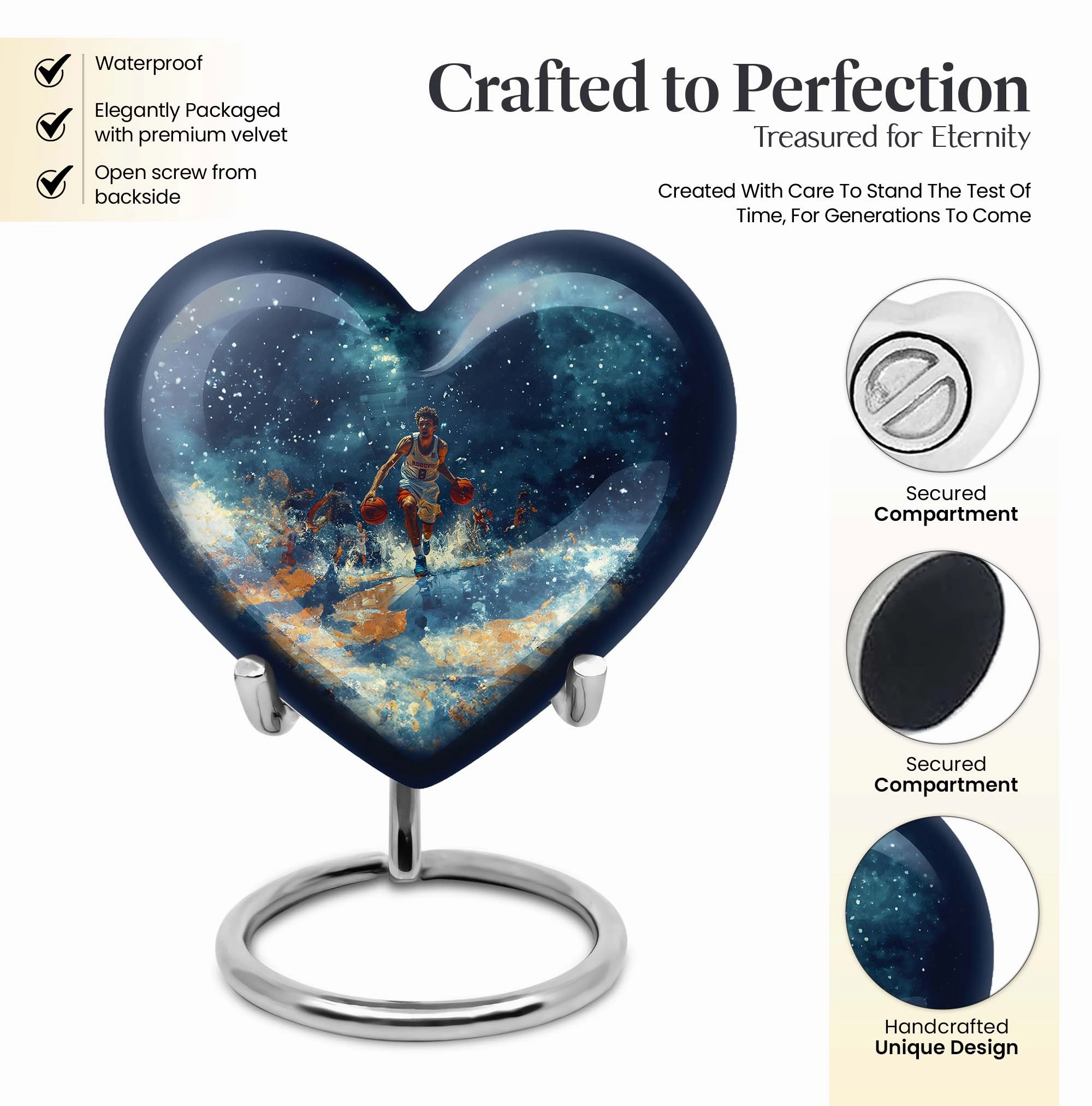 Basketball Cremation Urn A Keepsake Memorial for Adult Males
